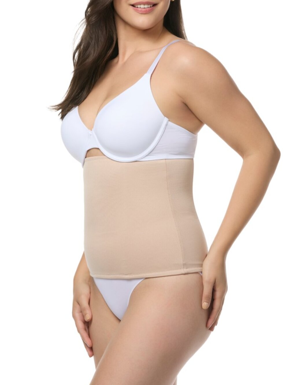Cupid Intimates No Visible Lines Step-In Waist Cincher - Beige - Picture 2 of 8